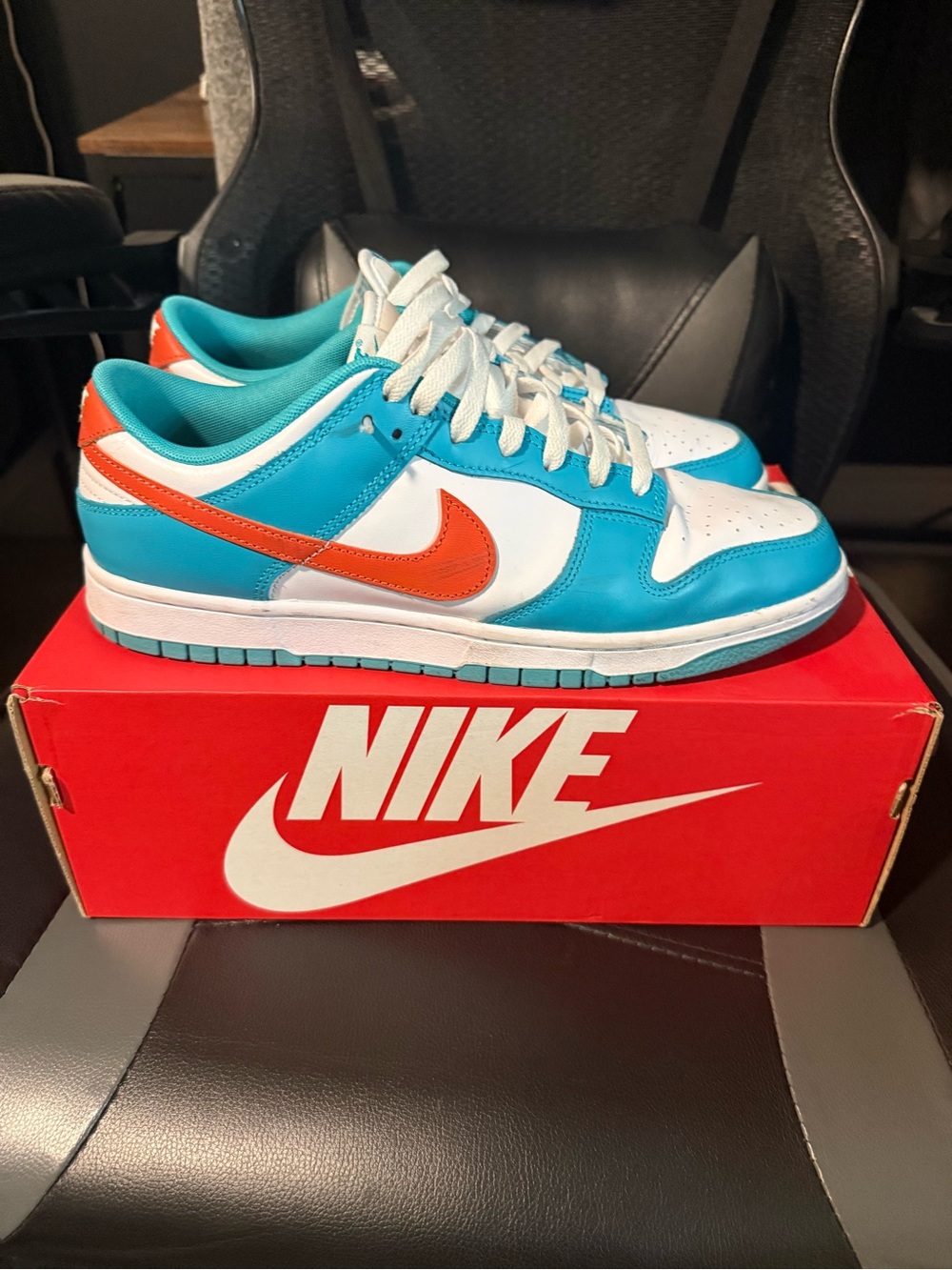 Nike Men’s Dunks Size 11 - Miami Dolphins